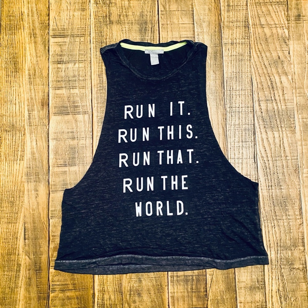 Forever 21 Crop Top Athletic Tank Top